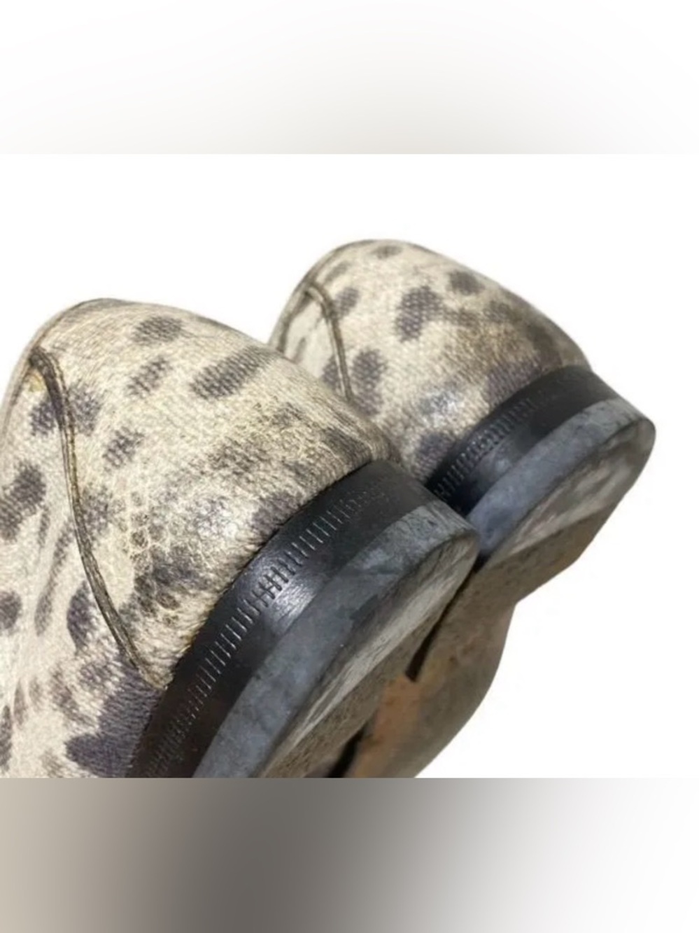 Gucci vintage Horsebit Loafers Roccia Snake Print Leather 6.5/36.5 womens - Picture 7 of 8